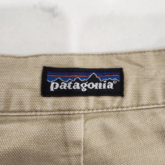 Patagonia Pants Mens 34x31 Beige Canvas Heavy Outdoor Hiking Twill Chino Khakis - Picture 5 of 11